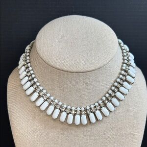 Vintage Milk Glass Necklace